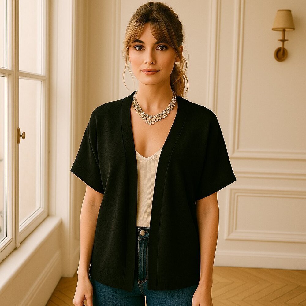 Brochu Walker Open Front Short Sleeve Cardigan